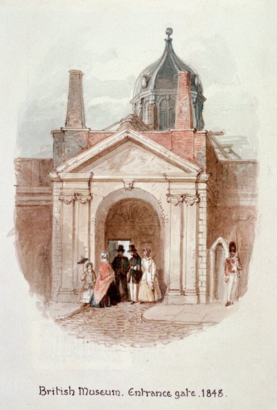 British Museum, indgangsport, 1848 af James Findlay