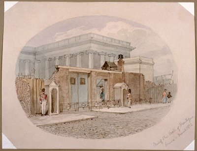Montague House wall, British Museum, London, 1852 af James Findlay