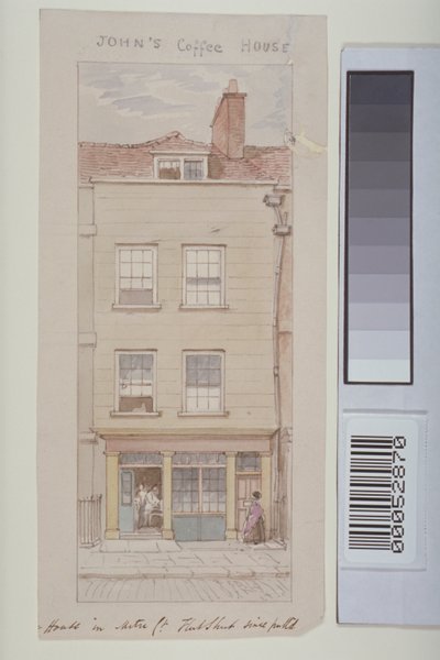 Udsigt over Mitre Court, Fleet Street, der viser John