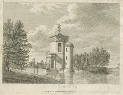 Shugborough - Vindenes tempel: gravering og [slutningen af det 18. århundrede] (tryk) af James Fittler