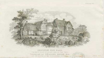 Shelton Old Hall: stålgravering (vignetteret), nd [c 1843] (tryk) af James Flewitt Mullock