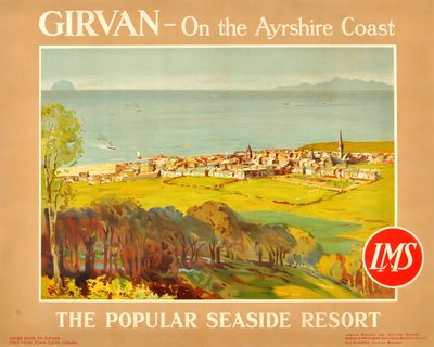 Girvan - På Ayrshire-kysten. Det populære badeby, 1920
