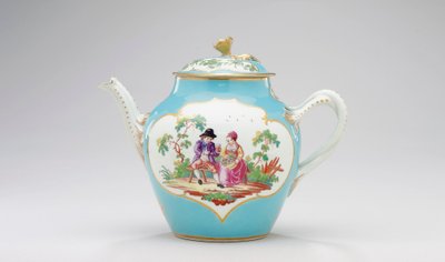 Worcester tekande og låg, ca. 1770 af James Giles