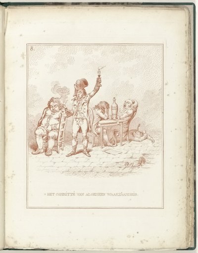 Udvalg for almindelig årvågenhed, 1795 Komitéen for generel årvågenhed (titel på objekt) Hollandia Regenerata (serietitel) af James Gillray (possibly)