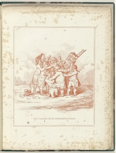 Alliancekomité, 1795 Allianceudvalget (titel på objekt) Hollandia Regenerata (serietitel) af James Gillray (possibly)