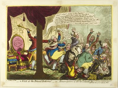 Et spark til de brede bunde af James Gillray