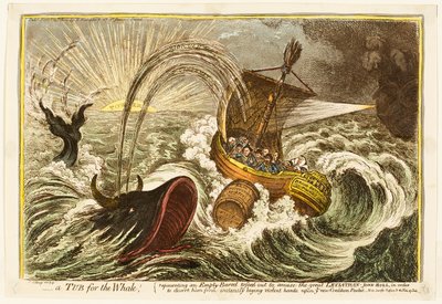 Et badekar til hvalen! af James Gillray