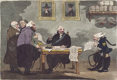 En adelig lord, der har for travlt til at tage sig af udgifterne til en million af de offentlige penge, da freden nærmer sig af James Gillray (beskåret) af James Gillray
