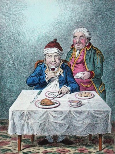 Charming-well Again, udgivet af Hannah Humphrey i 1804 (håndkoloreret radering) af James Gillray