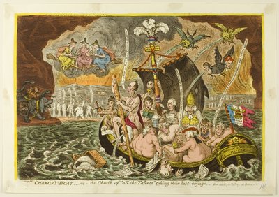 Charons båd af James Gillray