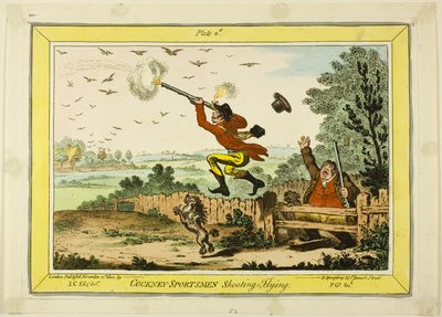 Cockney Sportsfolk skyder flyvende af James Gillray