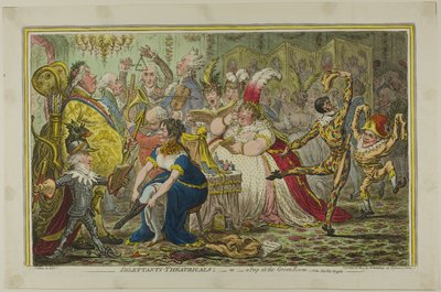 Amatører-Theatre af James Gillray