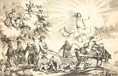 Kirkelig og politisk, nationens tilstand af James Gillray