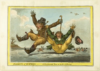 Elementer i skøjteløb: En grundlæggende fejl i kunsten at skøjte af James Gillray