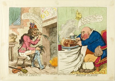 Fransk frihed, britisk slaveri af James Gillray