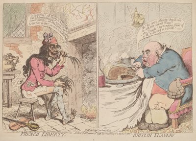 Fransk frihed og britisk slaveri af James Gillray