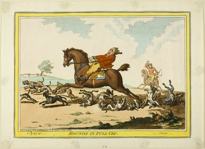 Hunde i fuldt skrig af James Gillray