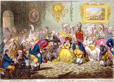 Nationalforsamlingen, 1804. af James Gillray