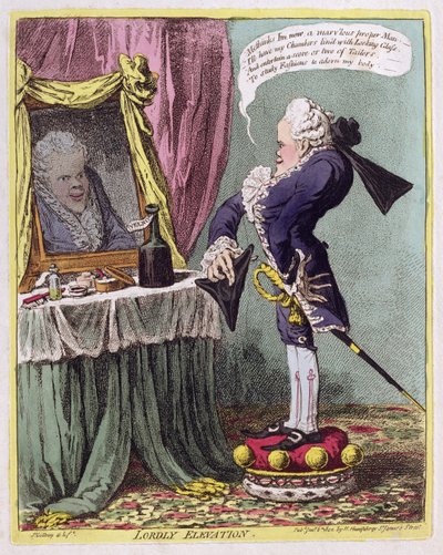 Lordly Elevation, pub. af Hannah Humphrey, 1802 af James Gillray