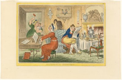 Ægteskabelig harmoni (Recto) af James Gillray