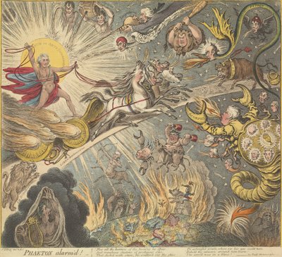 Phaeton alarmeret af James Gillray