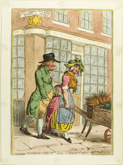 Sandwich-gulerødder!-Lækre sandwich-gulerødder af James Gillray
