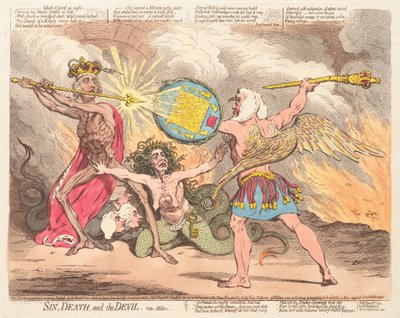 Synd, Død og Djævelen, se Milton af James Gillray
