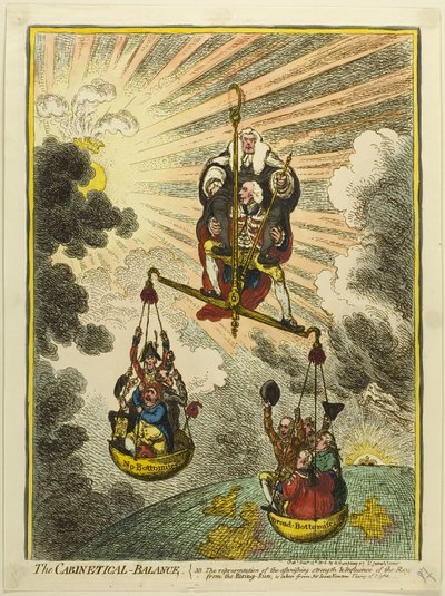 Den kabinetsmæssige balance af James Gillray