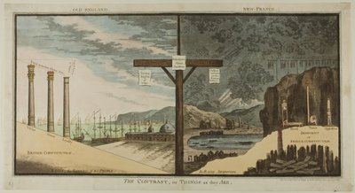 Kontrasten eller tingene, som de er af James Gillray