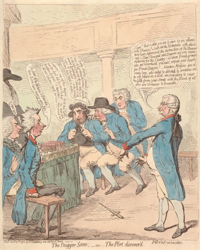 Dolkescenen: - eller - Den afslørede sammensværgelse af James Gillray