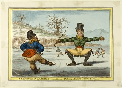 Skøjteløbets elementer: Indstilling er alt af James Gillray