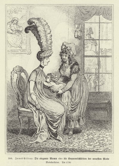 Den moderigtige mor af James Gillray