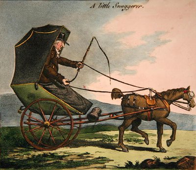 The Little Snuggerer (farvet gravering) af James Gillray