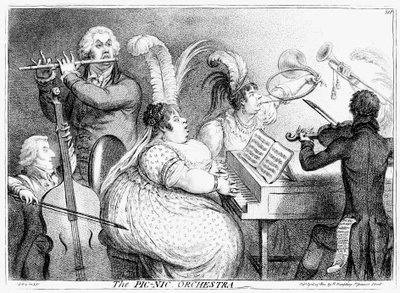 Pic-Nic Orchestra, James Gilray, 1802 af James Gillray