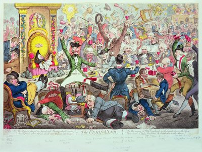 Unionsklubben af James Gillray