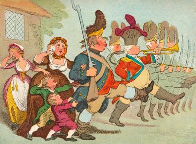 John Bull going to the Wars, c18th century, 1902dani af James Gilray