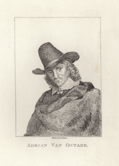 Adriaen van Ostade, døbt som Adriaen Jansz Hendricx. Ætset af James Girtin. af James Girtin