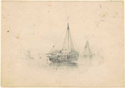 Både ved Anker af James Goodwyn Clonney