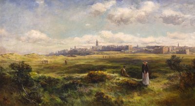 St Andrews fra golfbanen af James Gustavus Hope Spindler