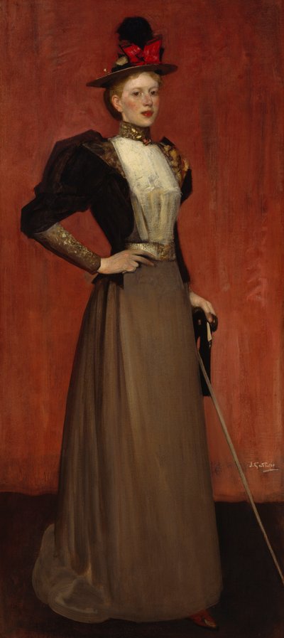 Maggie Hamilton (Mrs A.N. Paterson) (olie på lærred) af James Guthrie