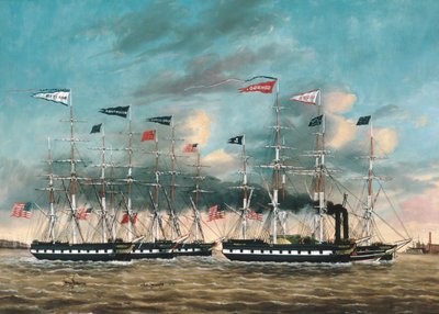 Trækbådserobreren, 1852. af James Guy Evans