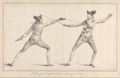 Stilling for Garde en Tierce og Coup de Tierce af James Gwin