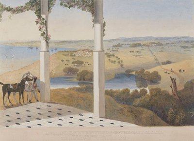 Holland Estate, St. Thomas i øst, Udsigt fra Air Change House af James Hakewill