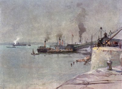 Landing Stage, South End af James Hamilton Hay