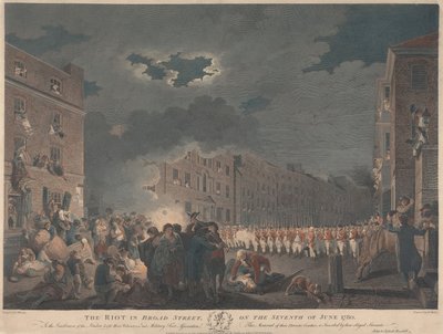 Optøjerne på Broad Street den 7. juni 1780 af James Heath