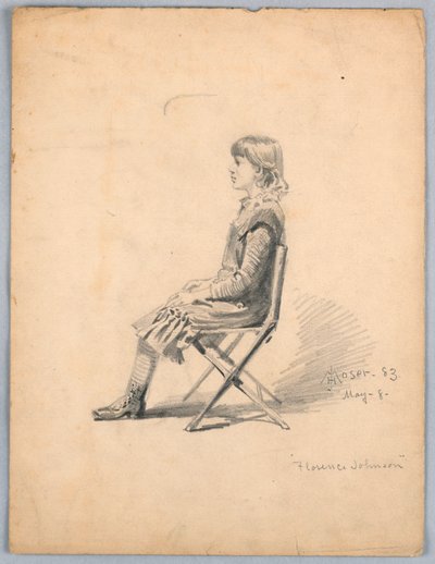 Portræt af Florence Johnson af James Henry Moser