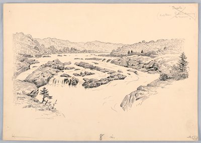 River Rapids, Design for Washington Board of Trade Dinner, 13. maj 1908 af James Henry Moser