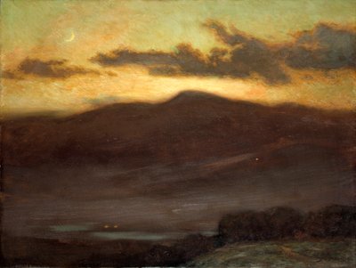 Solnedgang, Mount McIntyre af James Henry Moser