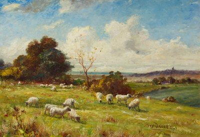En pastorale, ca. 1910 (maleri) af James Hey Davies