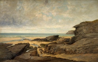 Low Water, Trebarwith Strand, Tintagel, Cornwall af James Holland